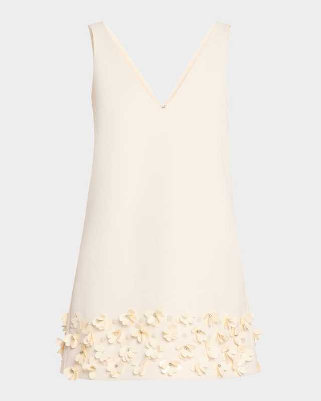 3D Floral Embellished Mini Dress
